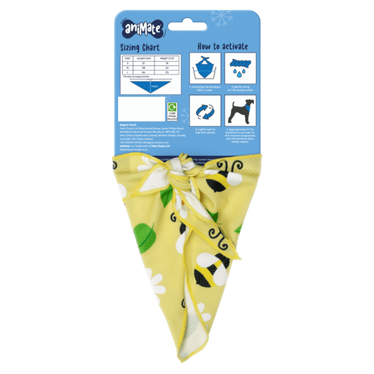 Bee Cooling Dog Bandana