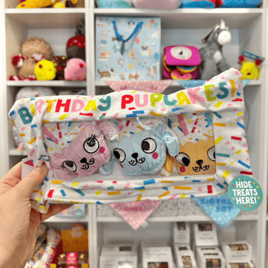 Birthday Pupcakes Hide and Seek Burrow Toy