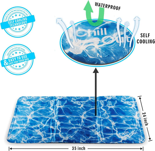 Chill Out Always Cool Large Cooling Mat - 90cm x 60cm