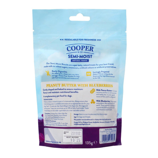 Semi-Moist Peanut Butter with Blueberry Puppy Biscuits - 135g