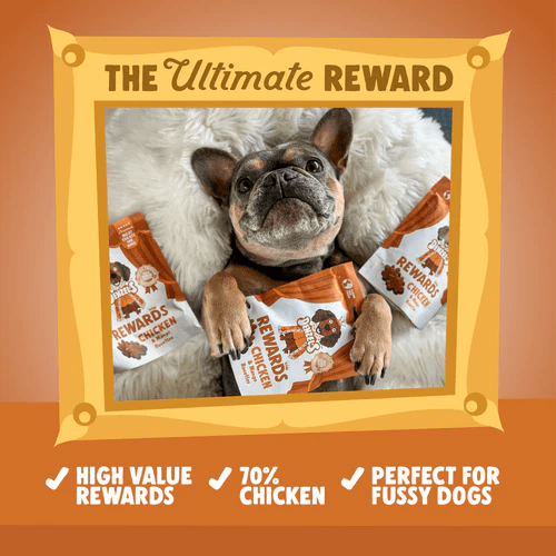 Denzels Chicken and Mango Rosettes Dog Treats