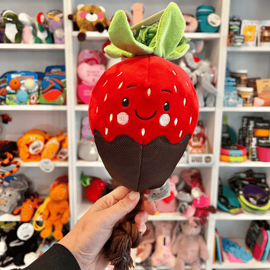 Large Chocolate Dipped Strawberry Toy