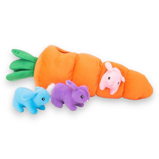 Large Carrot Hide And Seek Burrow Dog Toy