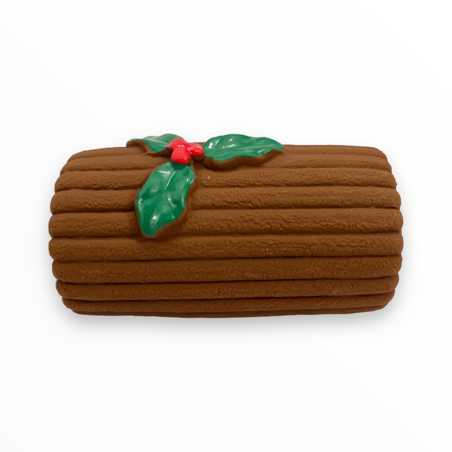 yasmin yule log latex dog toy