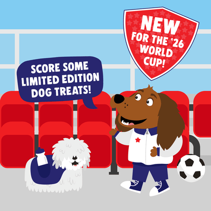 Footy Stars Dog Treats - Beef & Cheese