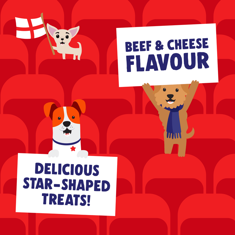 Footy Stars Dog Treats - Beef & Cheese