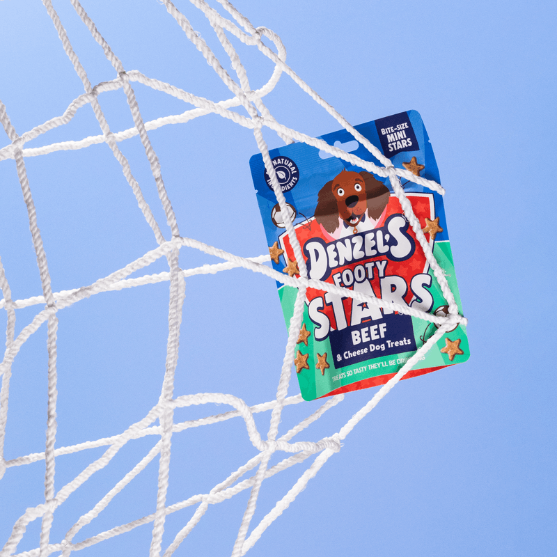 Footy Stars Dog Treats - Beef & Cheese