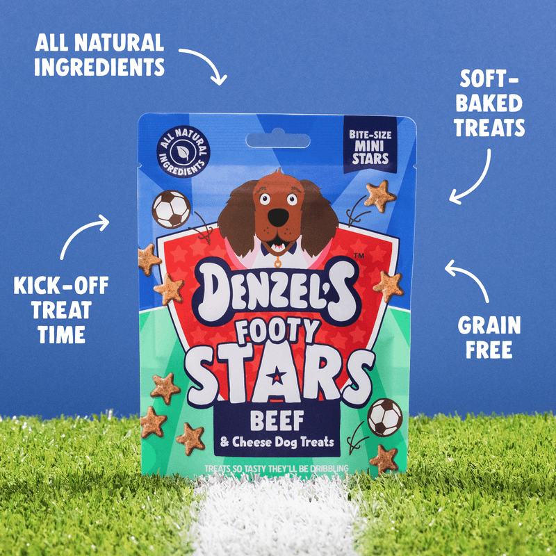 Footy Stars Dog Treats - Beef & Cheese