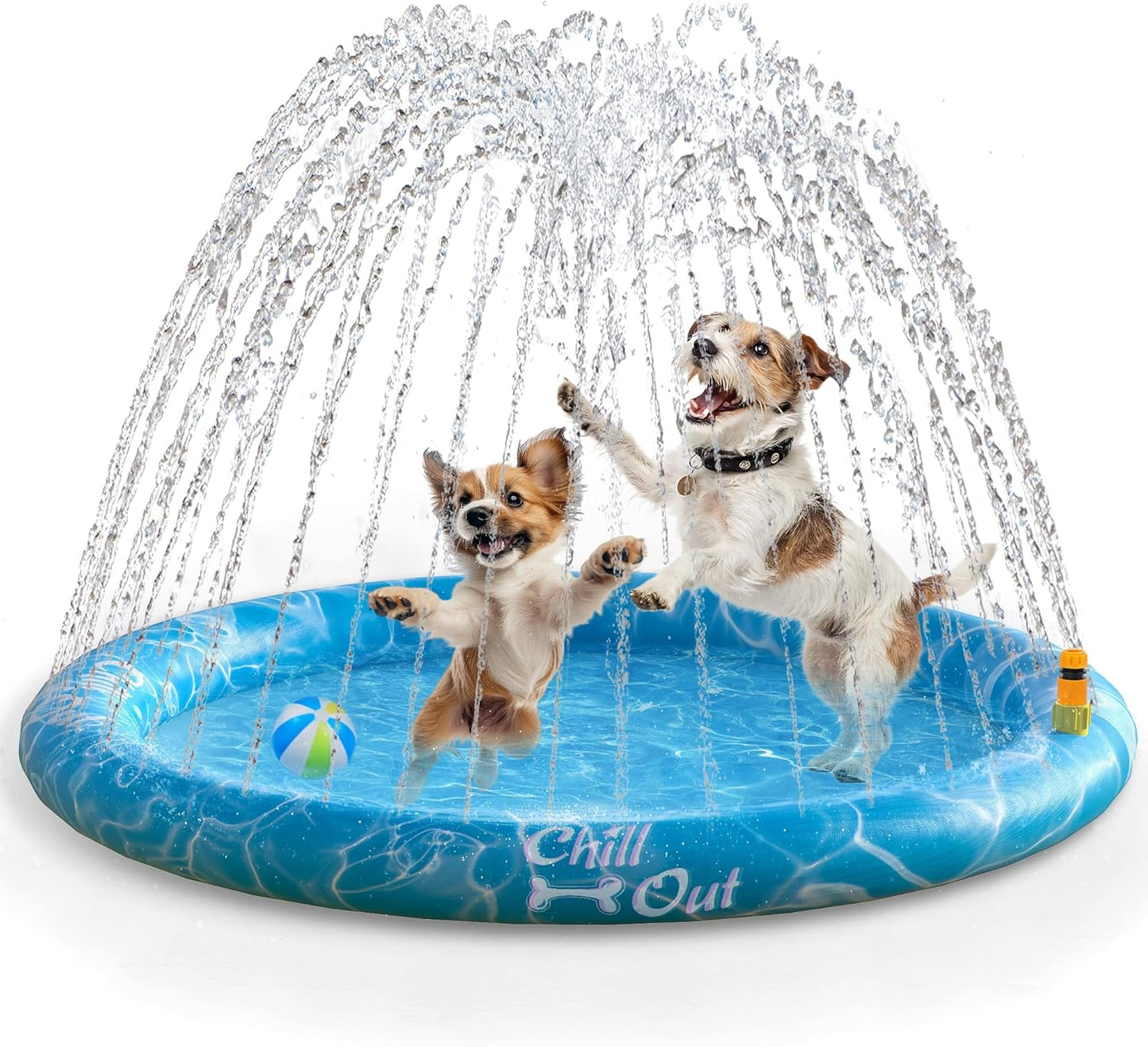 Chill Out Sprinkler Fun Mat For Dogs - M, L (Garden Hose Required)