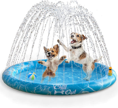 Chill Out Sprinkler Fun Mat For Dogs - M, L (Garden Hose Required)