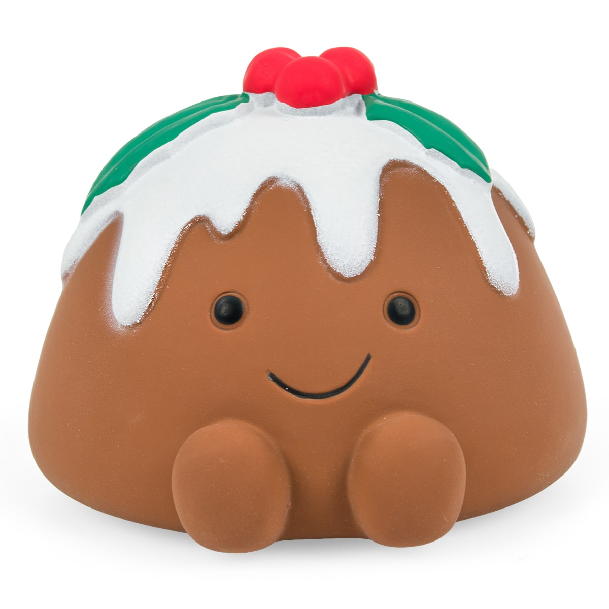 chrissie christmas pudding latex dog toy