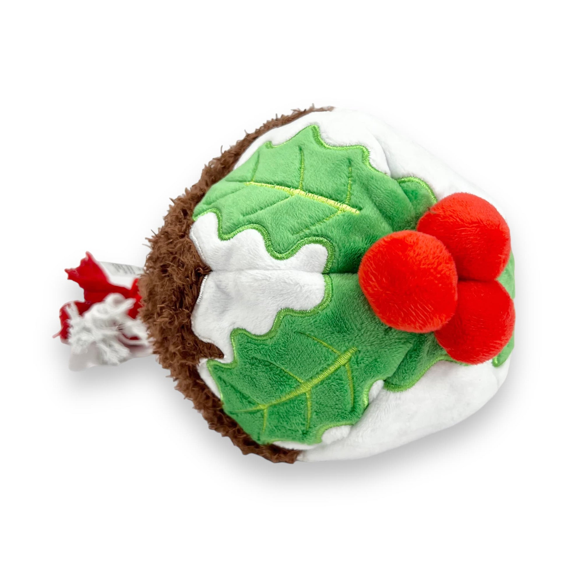 christmas pudding plush rope dog toy
