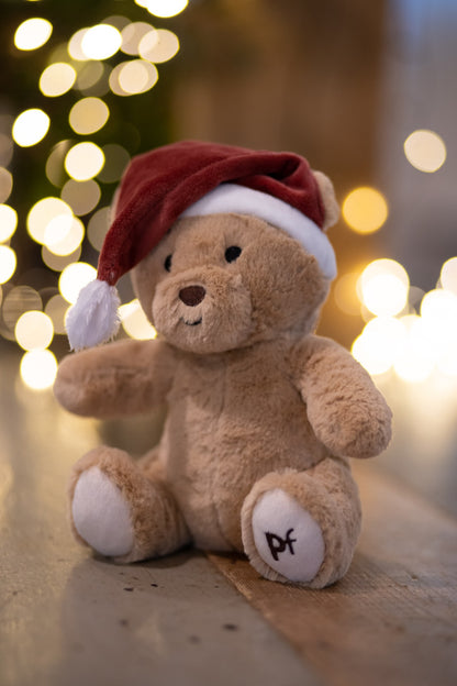 christmas teddy bear plush dog toy