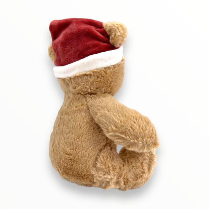christmas teddy bear plush dog toy