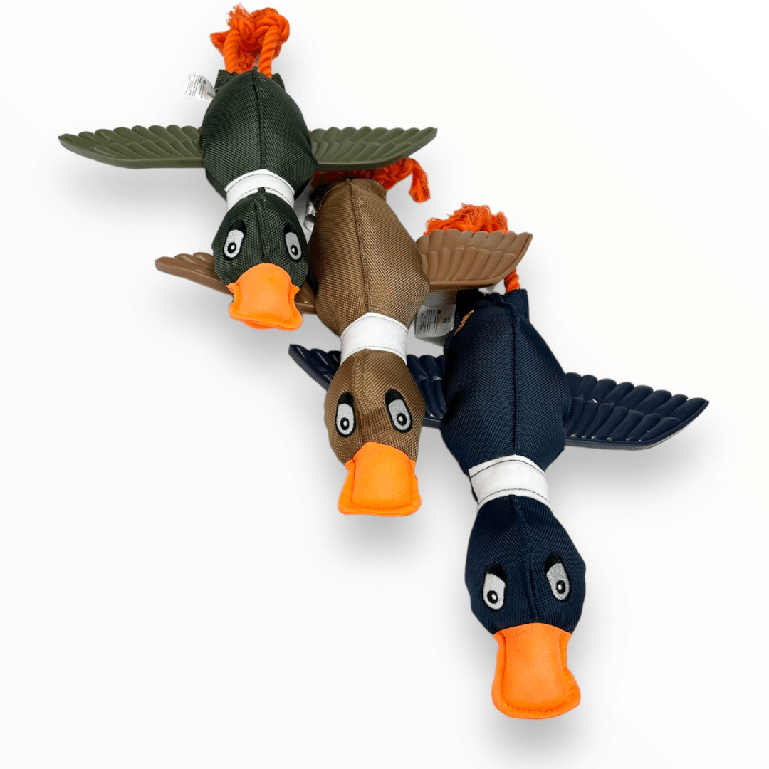 Duck Thrower With TPR Wings Rope Plush Dog Toy