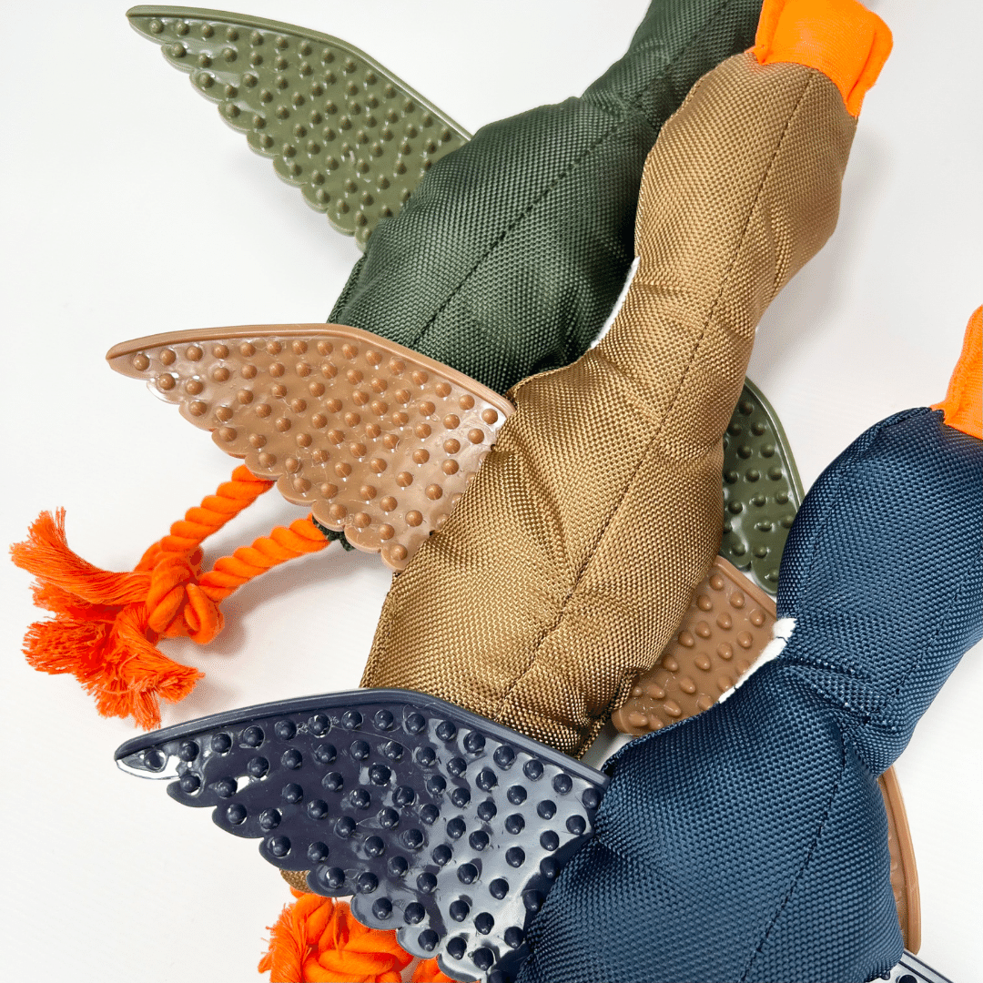 Duck Thrower With TPR Wings Rope Plush Dog Toy