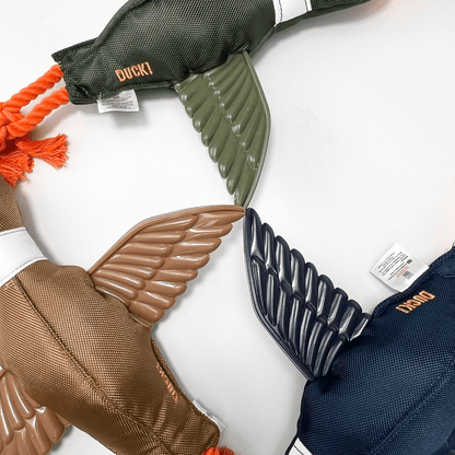 Duck Thrower With TPR Wings Rope Plush Dog Toy