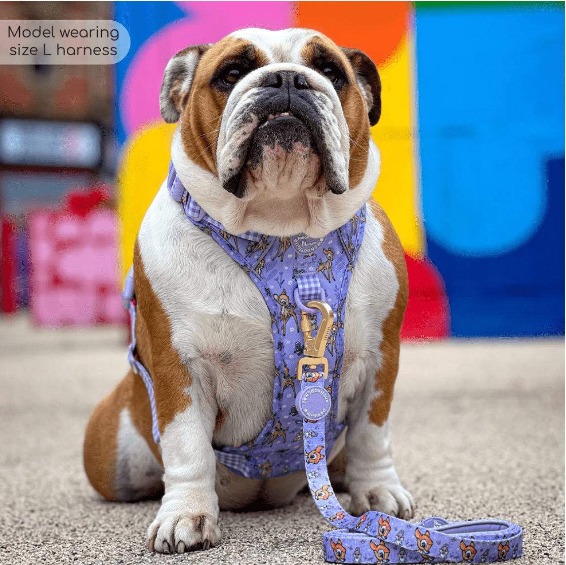 Pawsome Paws Boutique x Disney Tough Trails Harness - Bambi + Friends Lilac