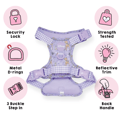 Pawsome Paws Boutique x Disney Tough Trails Harness - Bambi + Friends Lilac