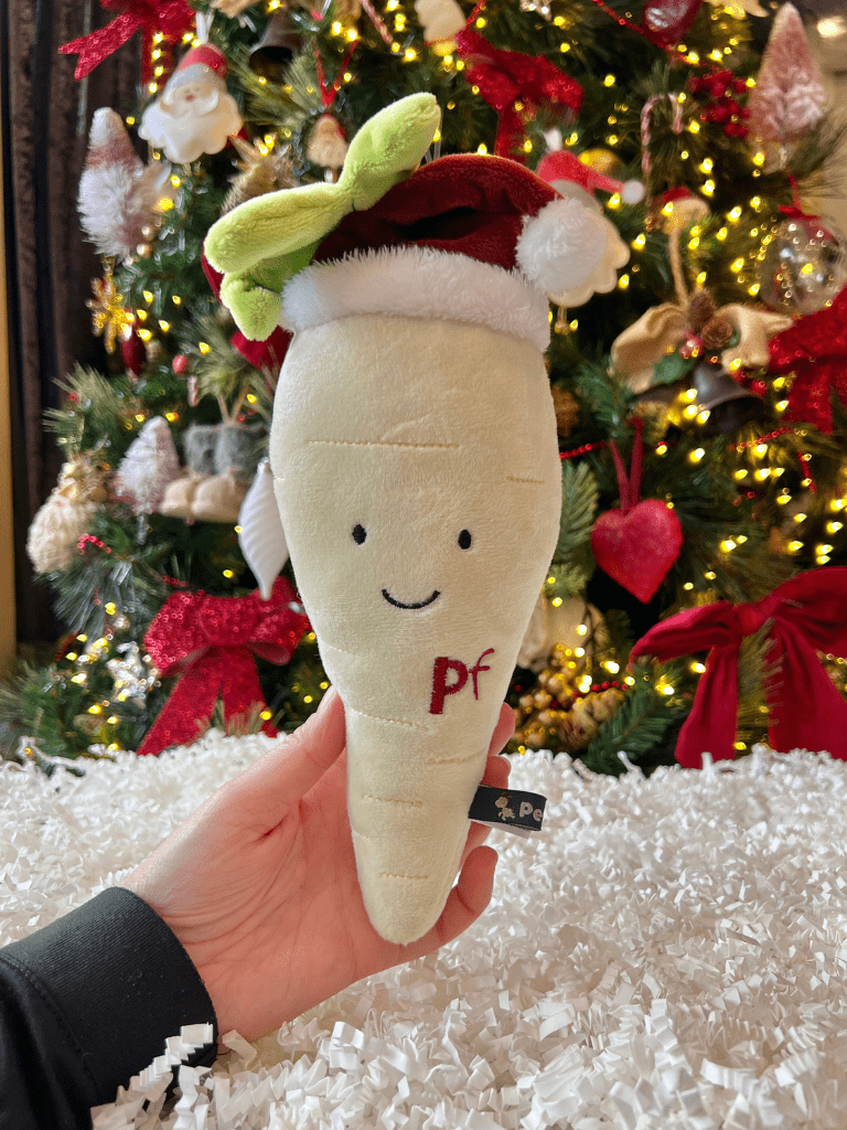peter parsnip plush dog toy