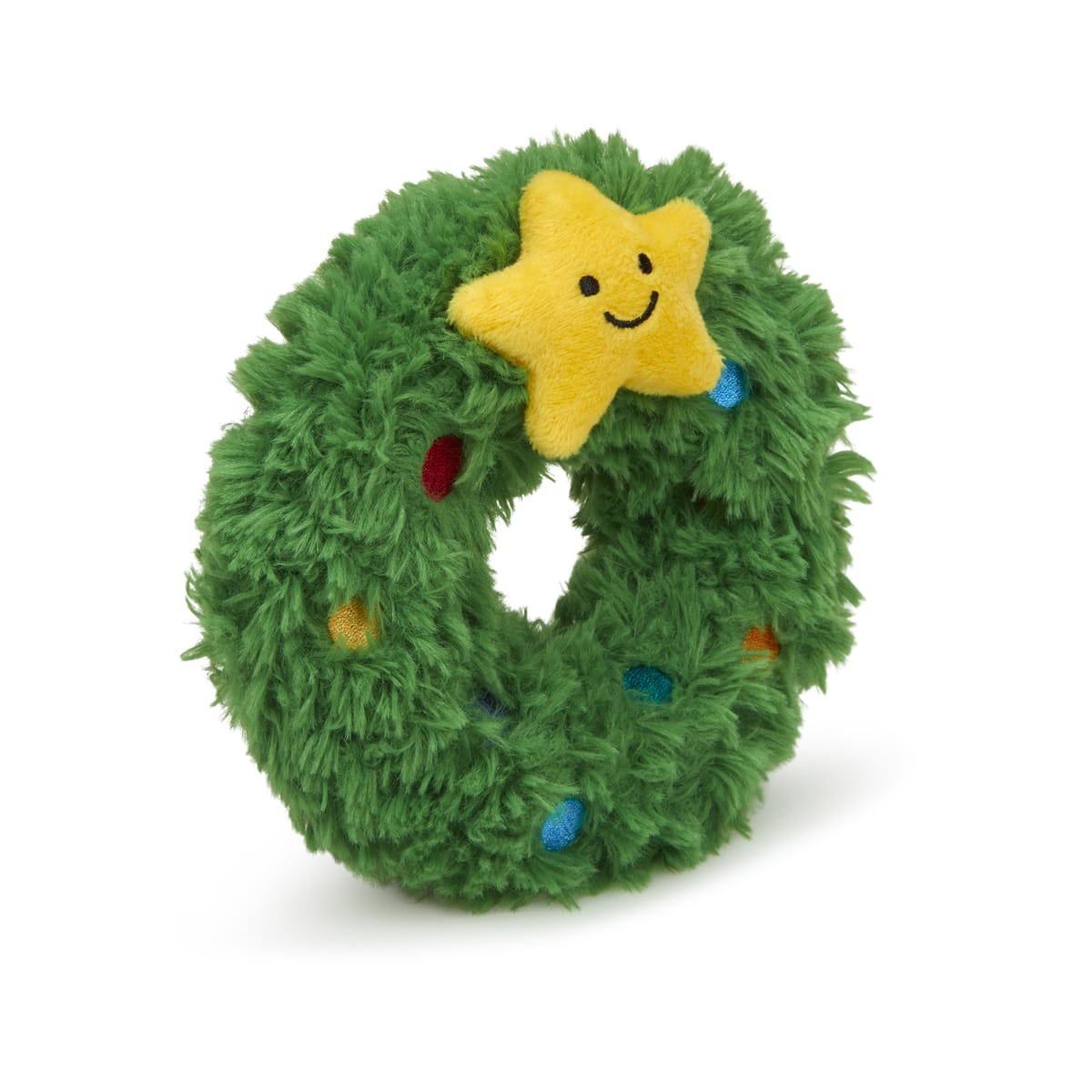 remy wreath tough plush dog toy