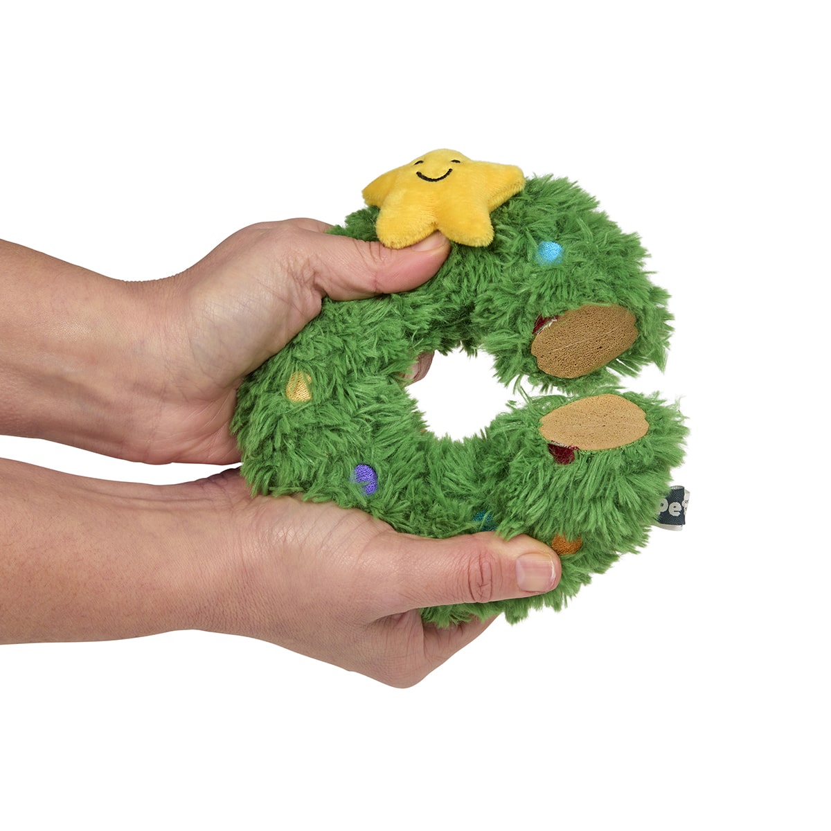 remy wreath tough plush dog toy