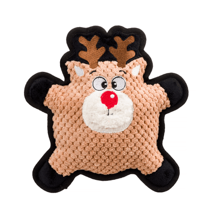rudolph tough plush dog toy