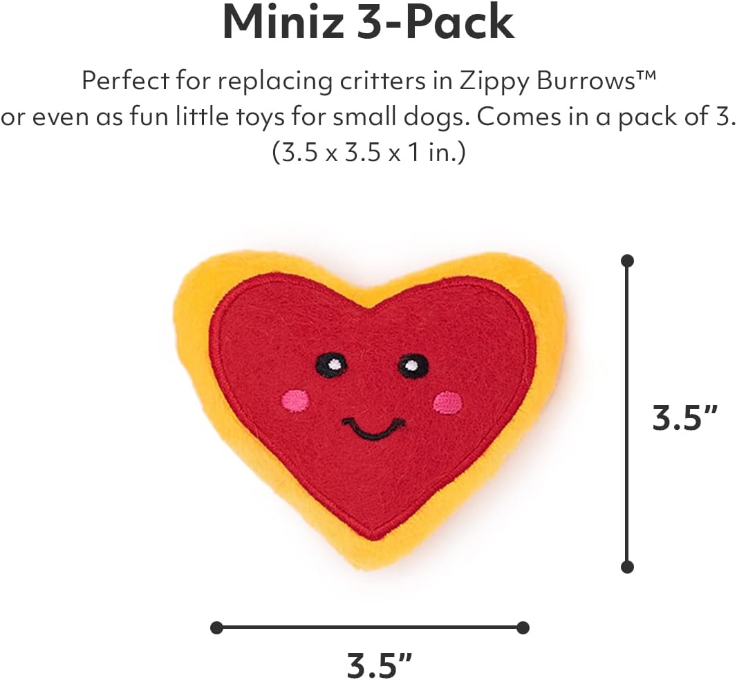 Valentine's Miniz Heart Cookies - 3 Pack