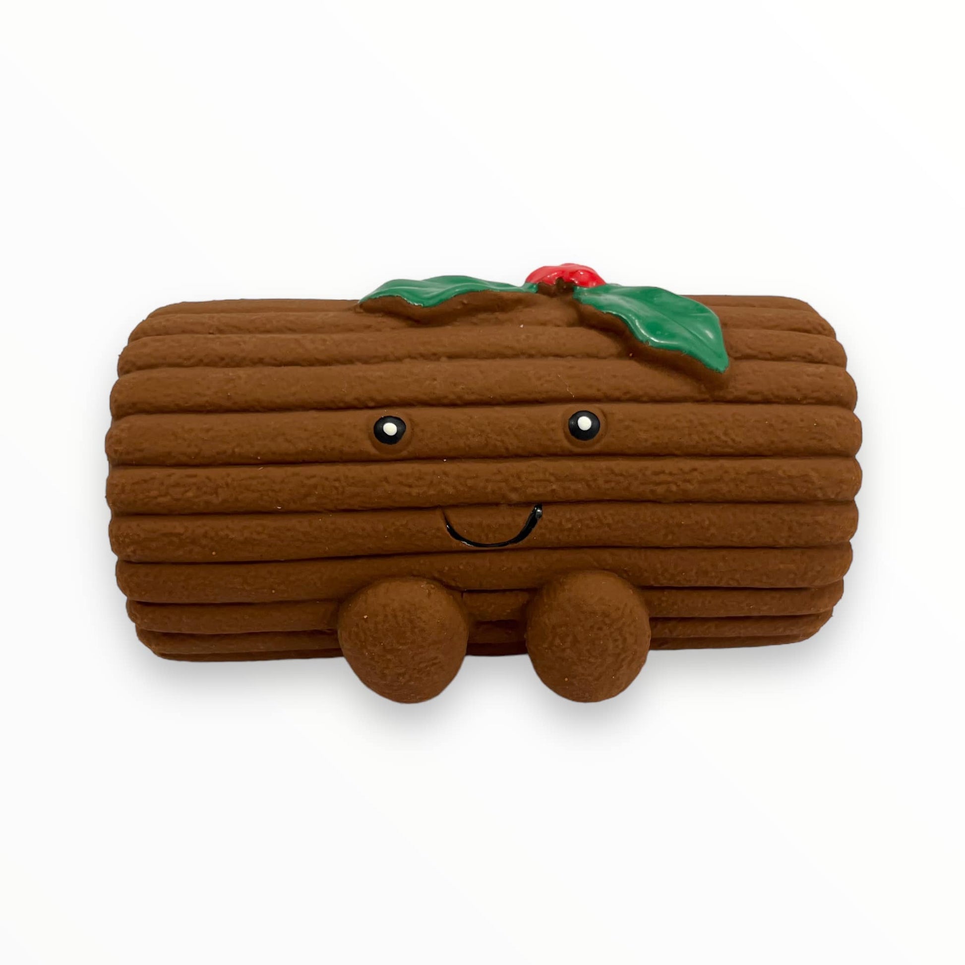 yasmin yule log latex dog toy 