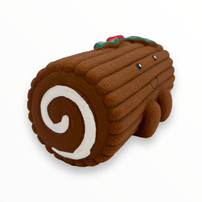 yasmin yule log latex dog toy 